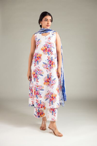 Printed  | Textured Cotton | Pants | USD 25.00