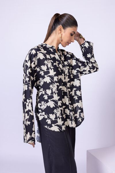 Printed | Dull Raw Silk | Blouse | USD 7.50