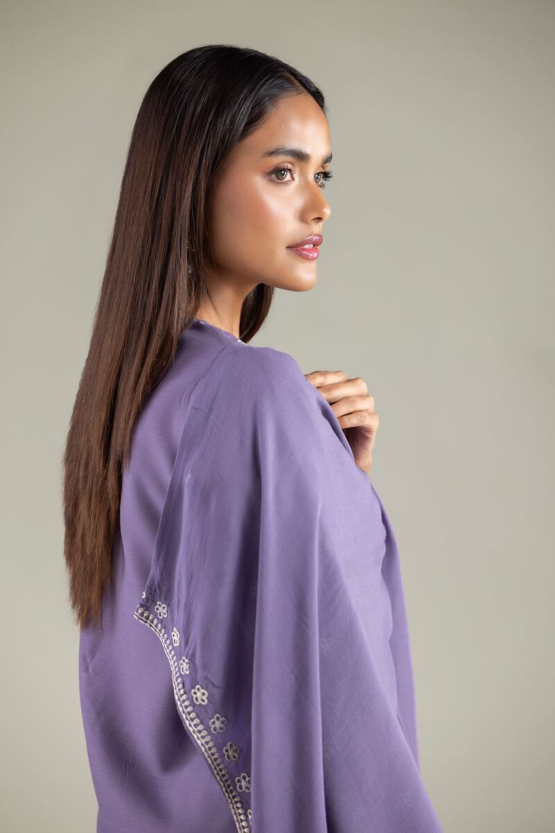 Embroidered | Raw Silk | Floral Thread Work Dupatta | USD 40.00