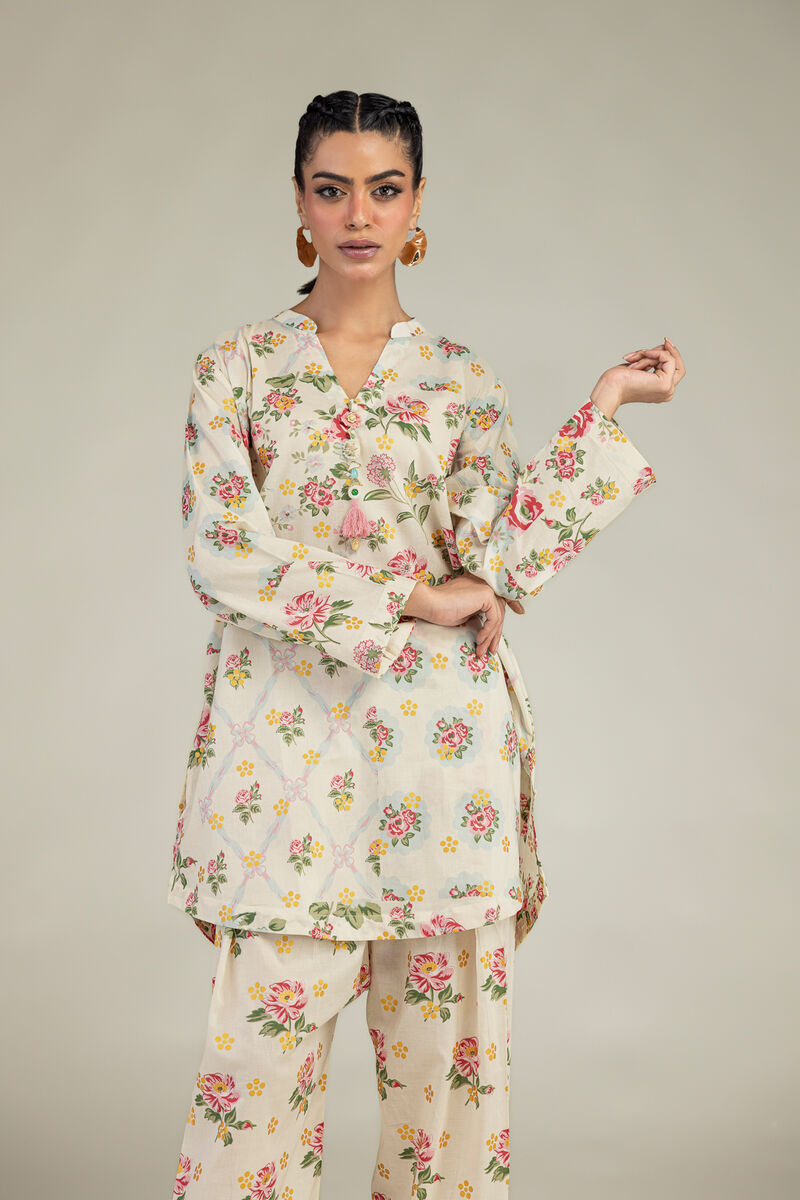 Printed | Cambric | Floral Cambric Kurta | USD 35.00