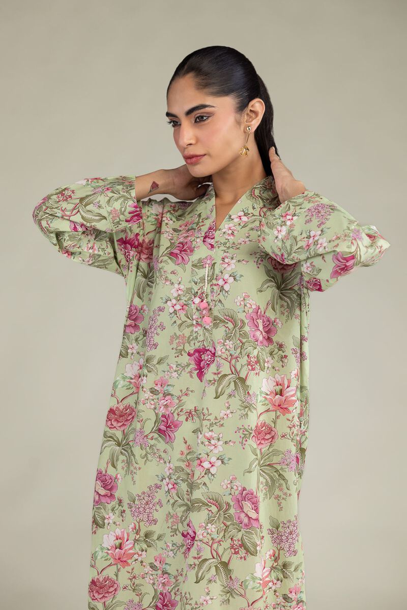 Printed | Cotton Viscose | Floral Longline Kurta | USD 35.00
