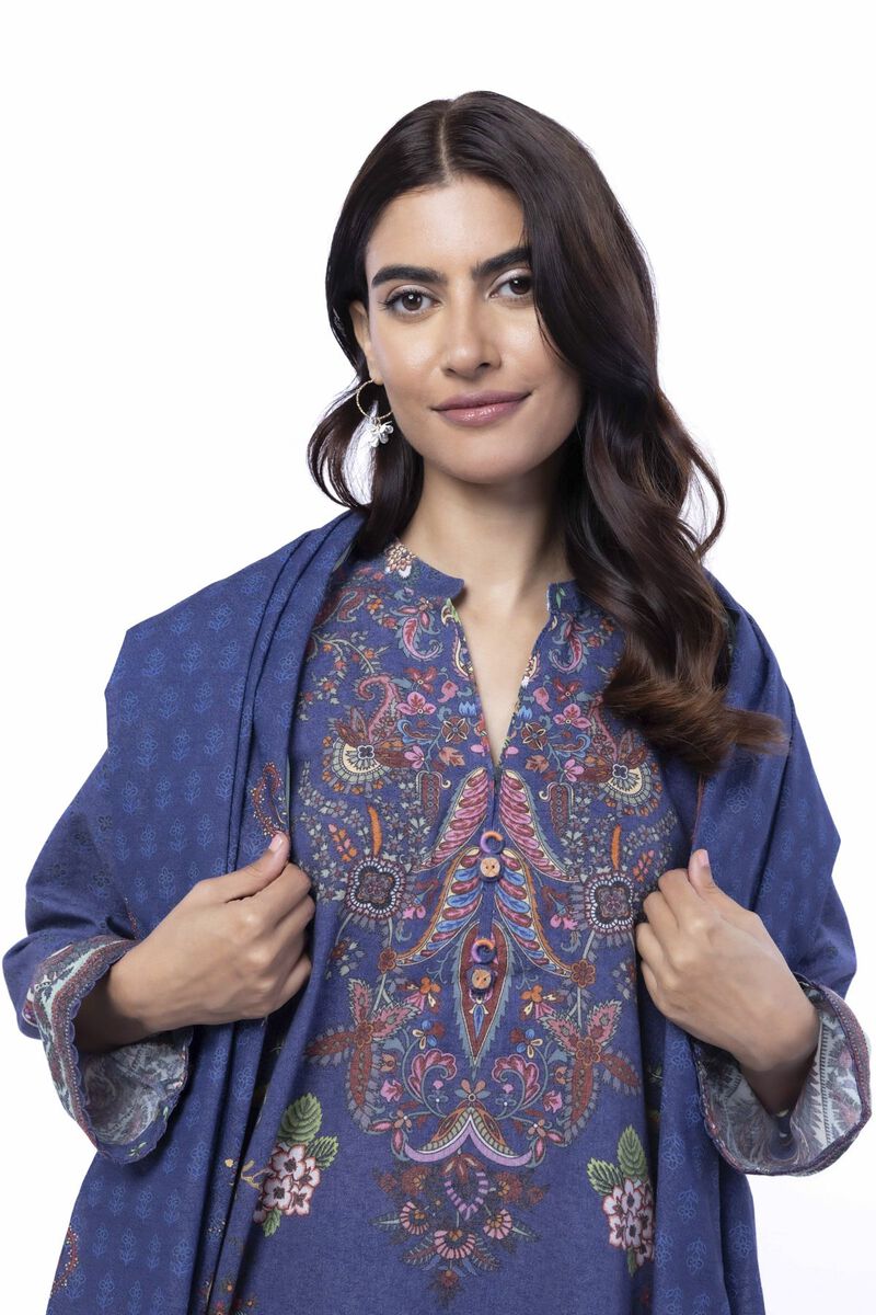 Printed | Karandi | Tailored 3 Piece | USD 50.00