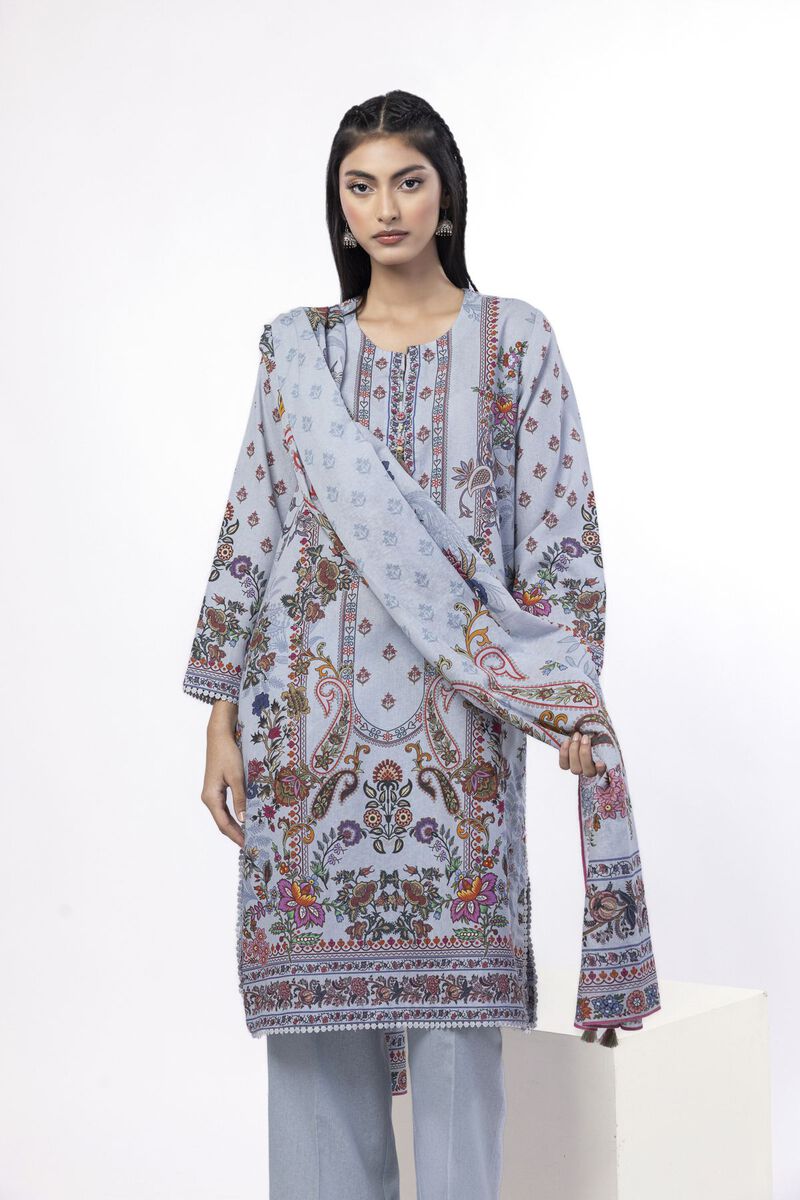 Printed | Karandi | Tailored 3 Piece | USD 50.00