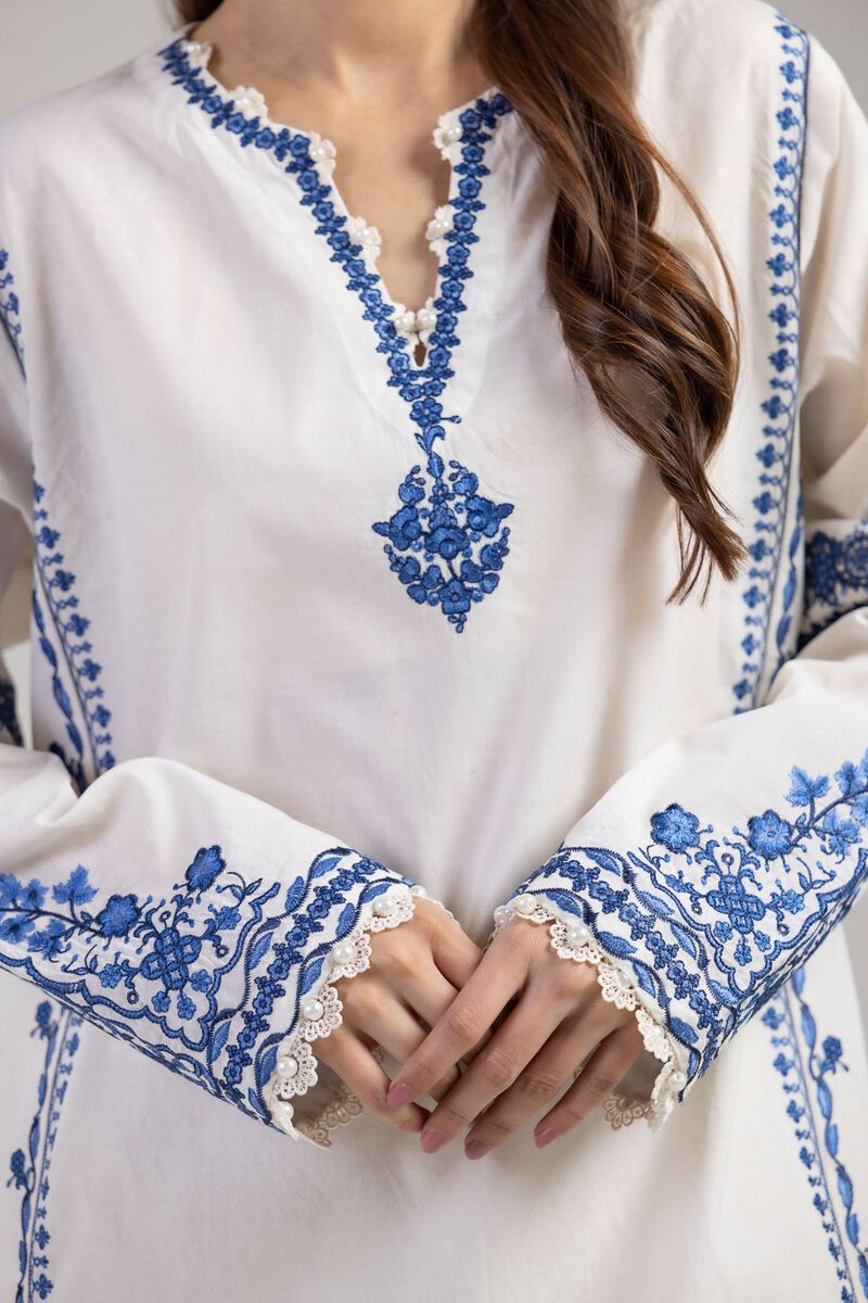Embroidered | Cotton Dobby | 2-Piece Tailored Set | USD 70.00