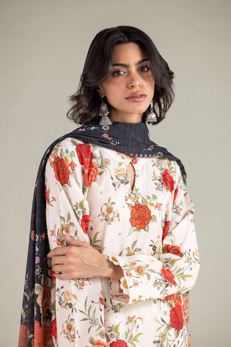 Embroidered | Cambric | Floral Tailored Set | USD 80.00