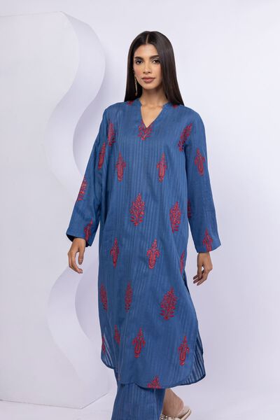Embroidered | Leno | Kurta | USD 35.00