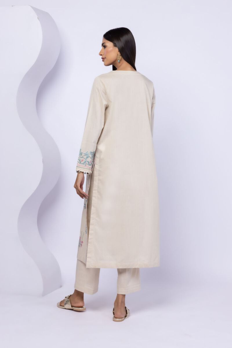 Embroidered | Crosshatch Poplin | Kurta | USD 17.50