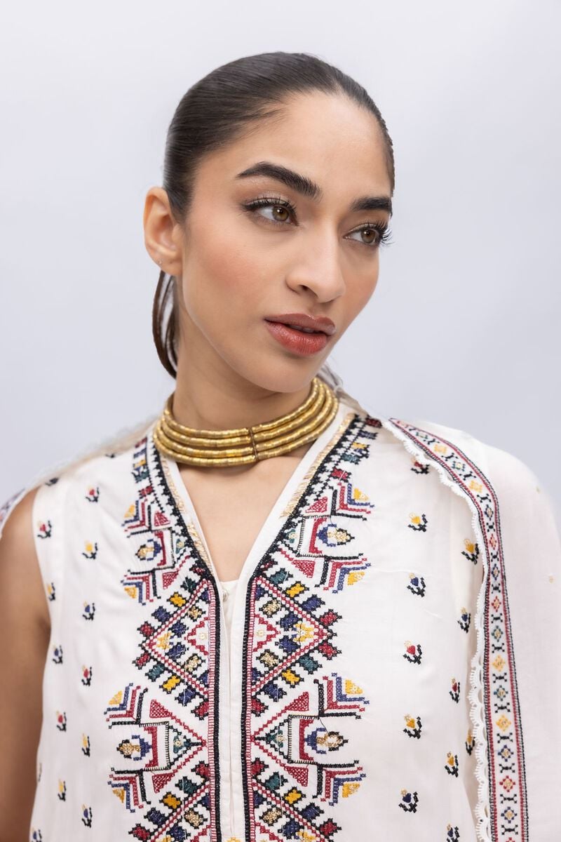 Embroidered | Light Thai Silk | Dupatta | USD 14.00