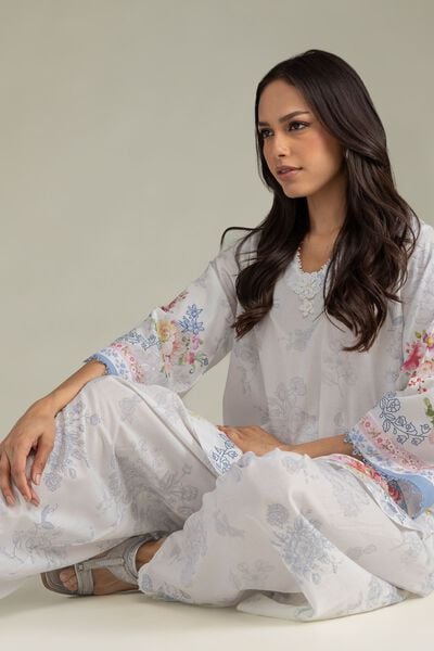Printed | Cambric | Floral Cambric Kurta | USD 35.00