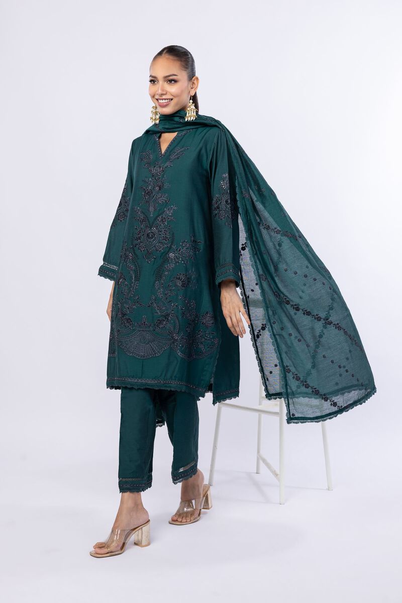 Embroidered | Cotton Net | Dupatta | USD 22.00