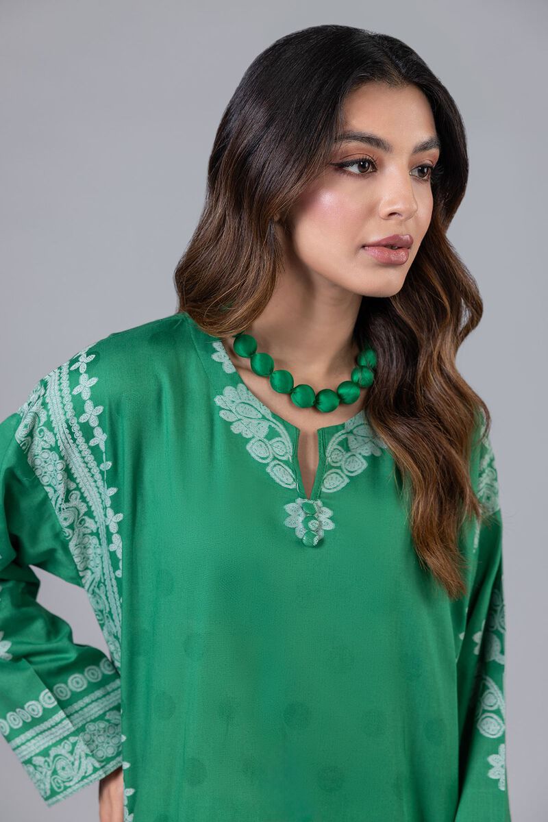 Embroidered | Cotton Polyester Broshia Jacquard | Kurta | null