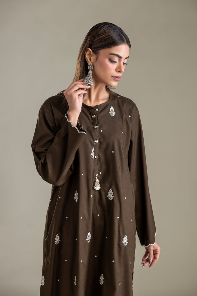Embroidered | Blended Viscose | Tailored 2 Piece | null