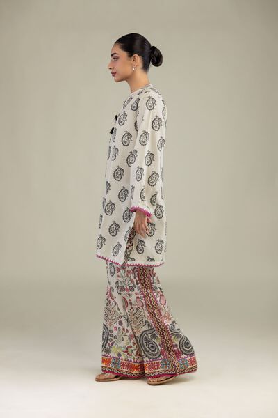 Printed | Textured Weave | Paisley Printed Pants | USD 30.00