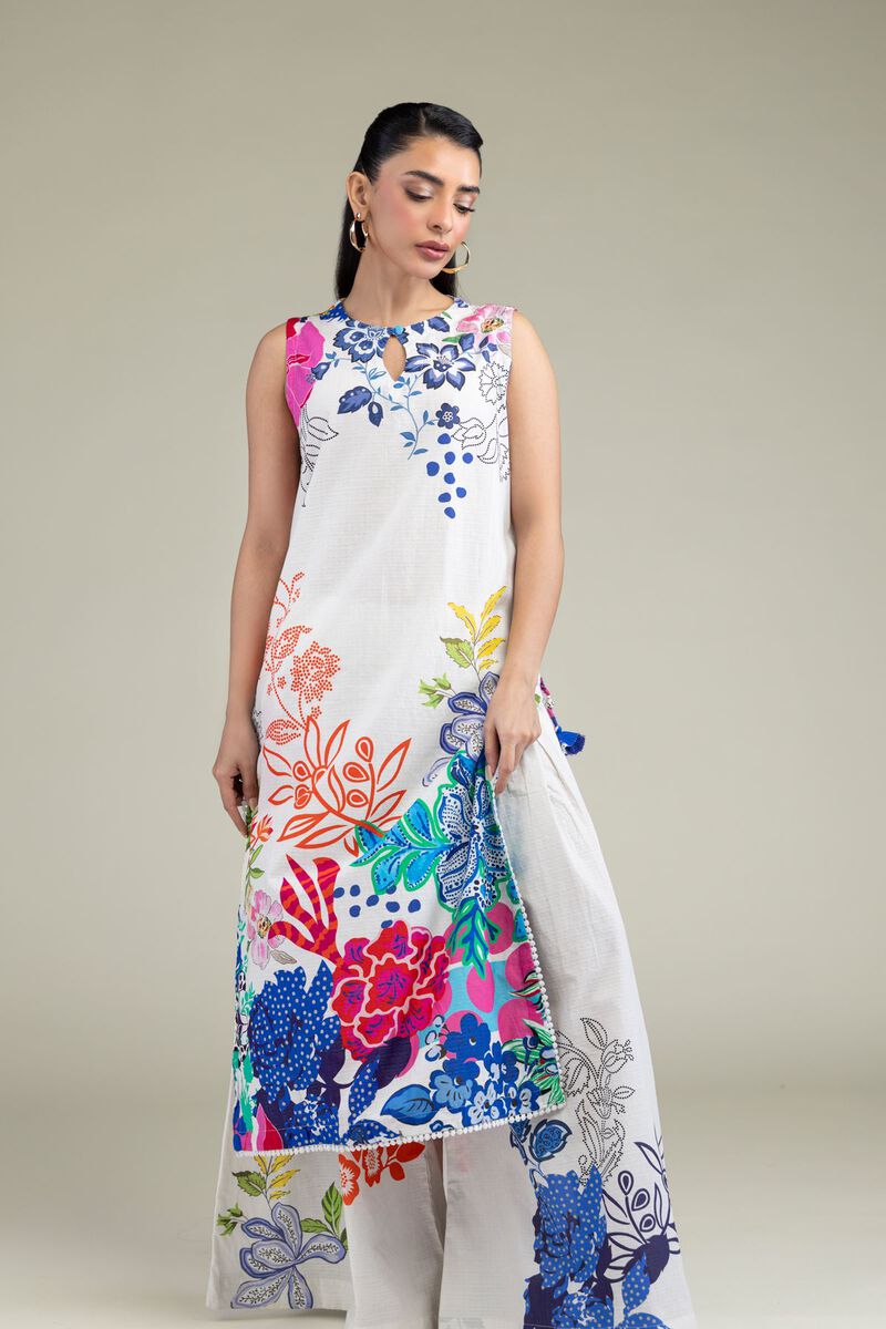 Printed | Cotton Dobby | Floral Sleeveless Kurta | USD 24.50