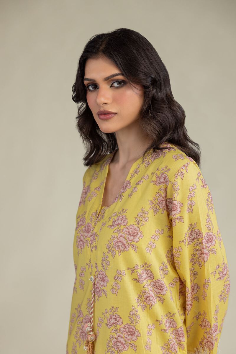 Embroidered | Lawn | Yellow Lawn Kurta | USD 40.00