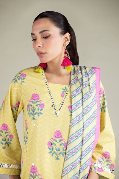Embroidered | Lawn | Geometric Printed Dupatta | USD 25.00
