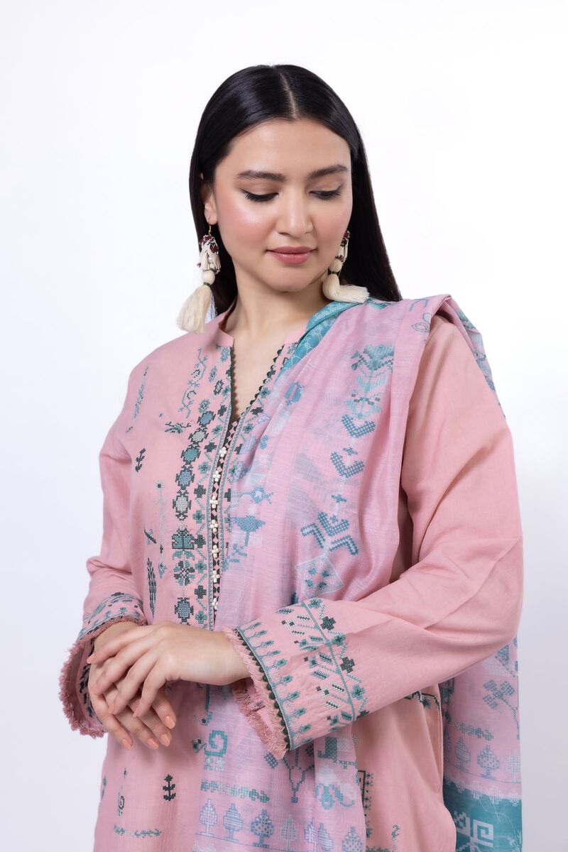 Embroidered | Cotton | Tailored 3 Piece | USD 35.00