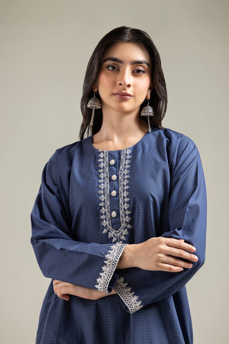 Embroidered | Mesuri | Messuri Round-Neck Kurta | USD 40.00