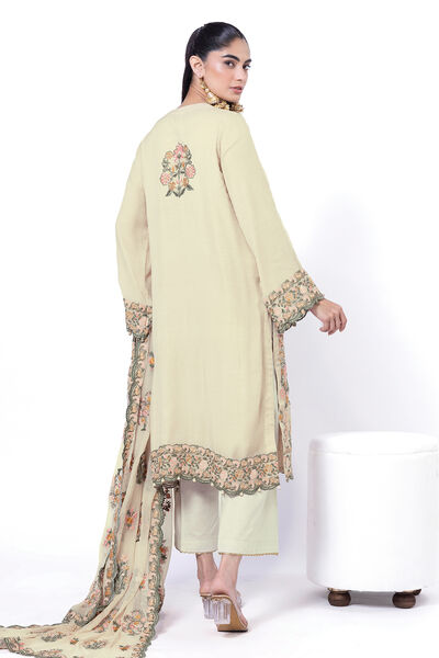 Embroidered | Cationic Crinkle Chiffon | Tailored 3 Piece | USD 165.00