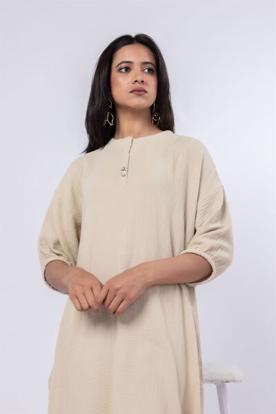 Dyed | Cheese Cloth | Kurta | USD 10.50