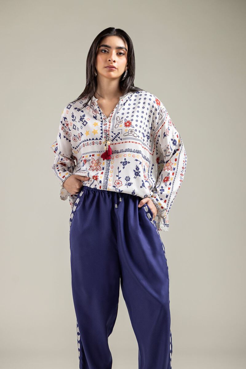 Embroidered | Viscose Crepe | Blouse | USD 35.00