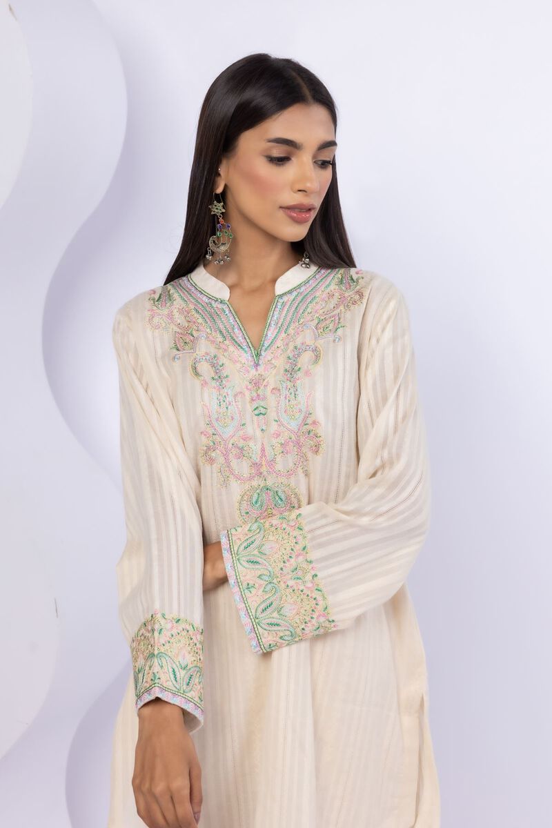 Embroidered | Leno | Kurta | USD 10.50