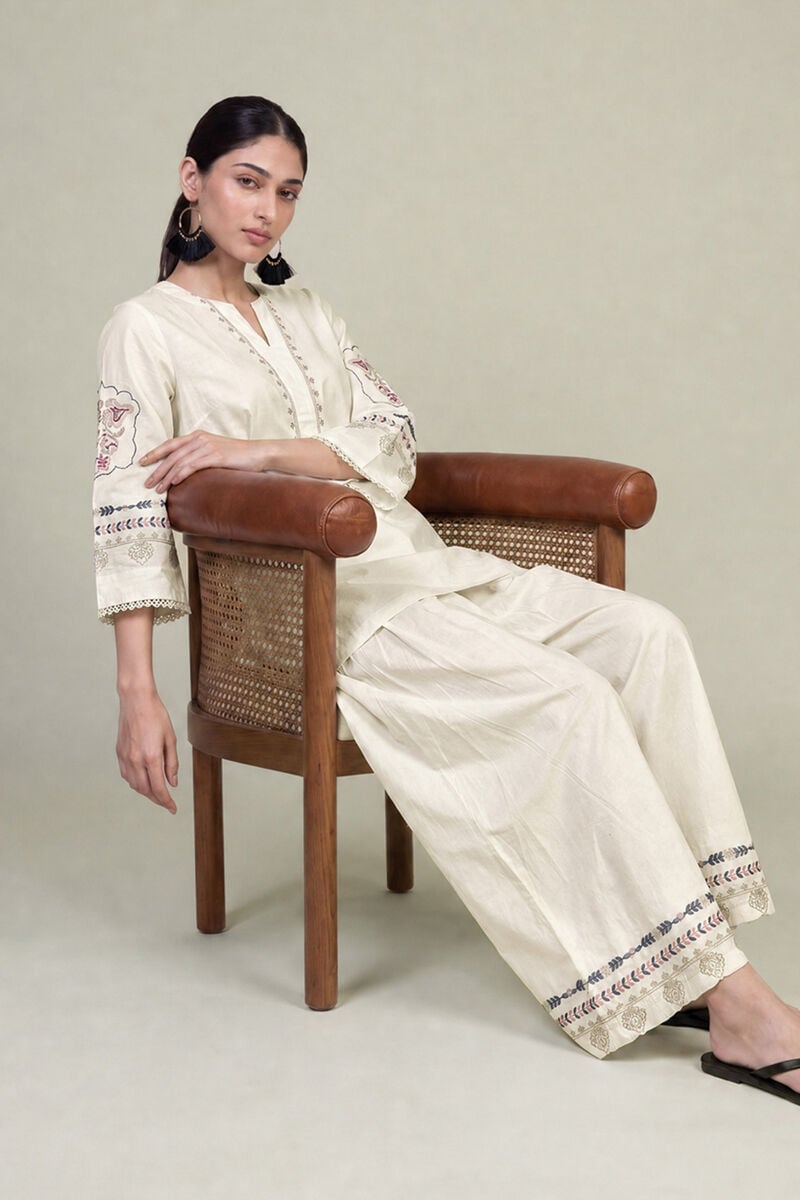 Embroidered | Cambric | Floral Cambric Kurta | USD 40.00