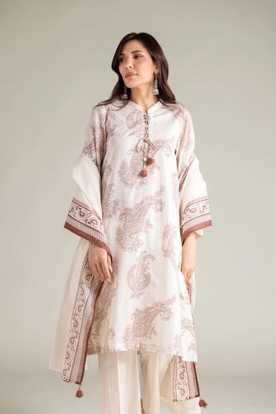 Embroidered | Cambric | Paisley Cambric Kurta | USD 30.00