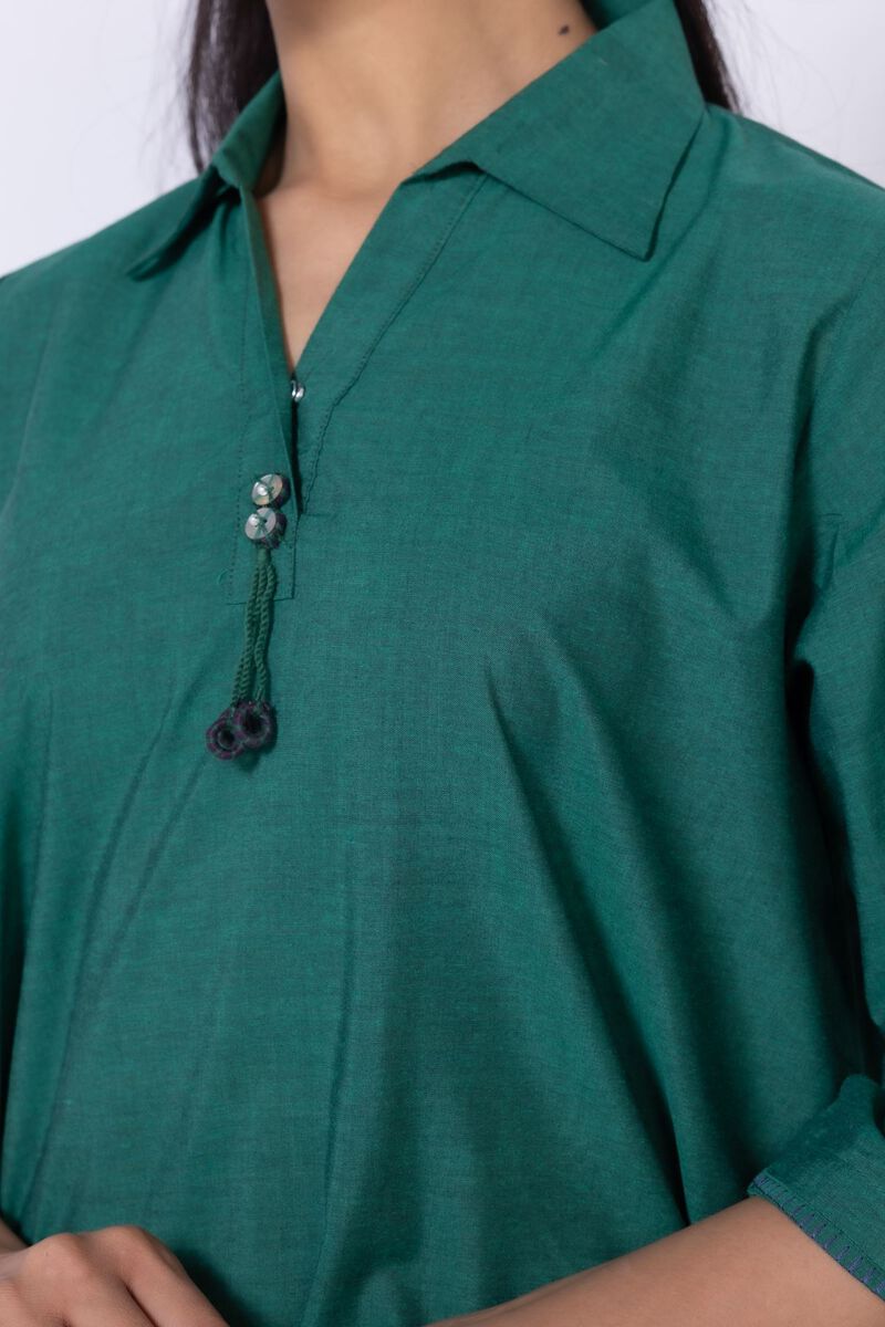 Dyed | Chambray | Kurta | USD 9.00