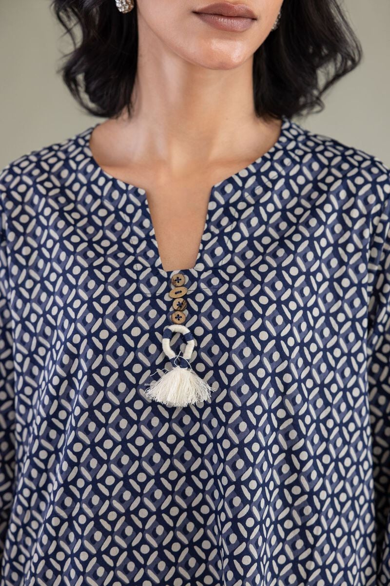 Printed | Cambric | Printed Longline Kurta | USD 35.00