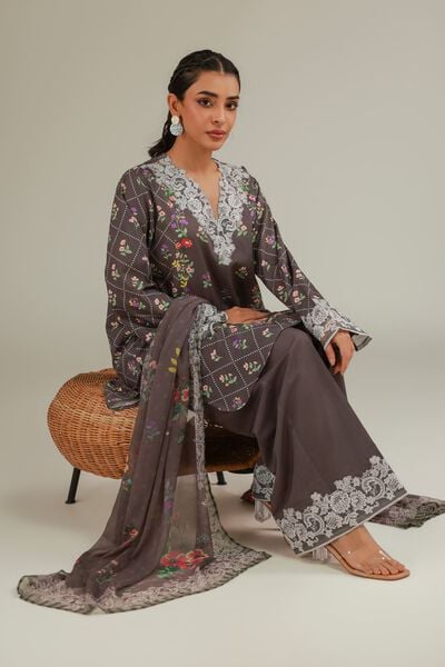 Embroidered | Cambric | Floral Cambric Tailored | USD 75.00