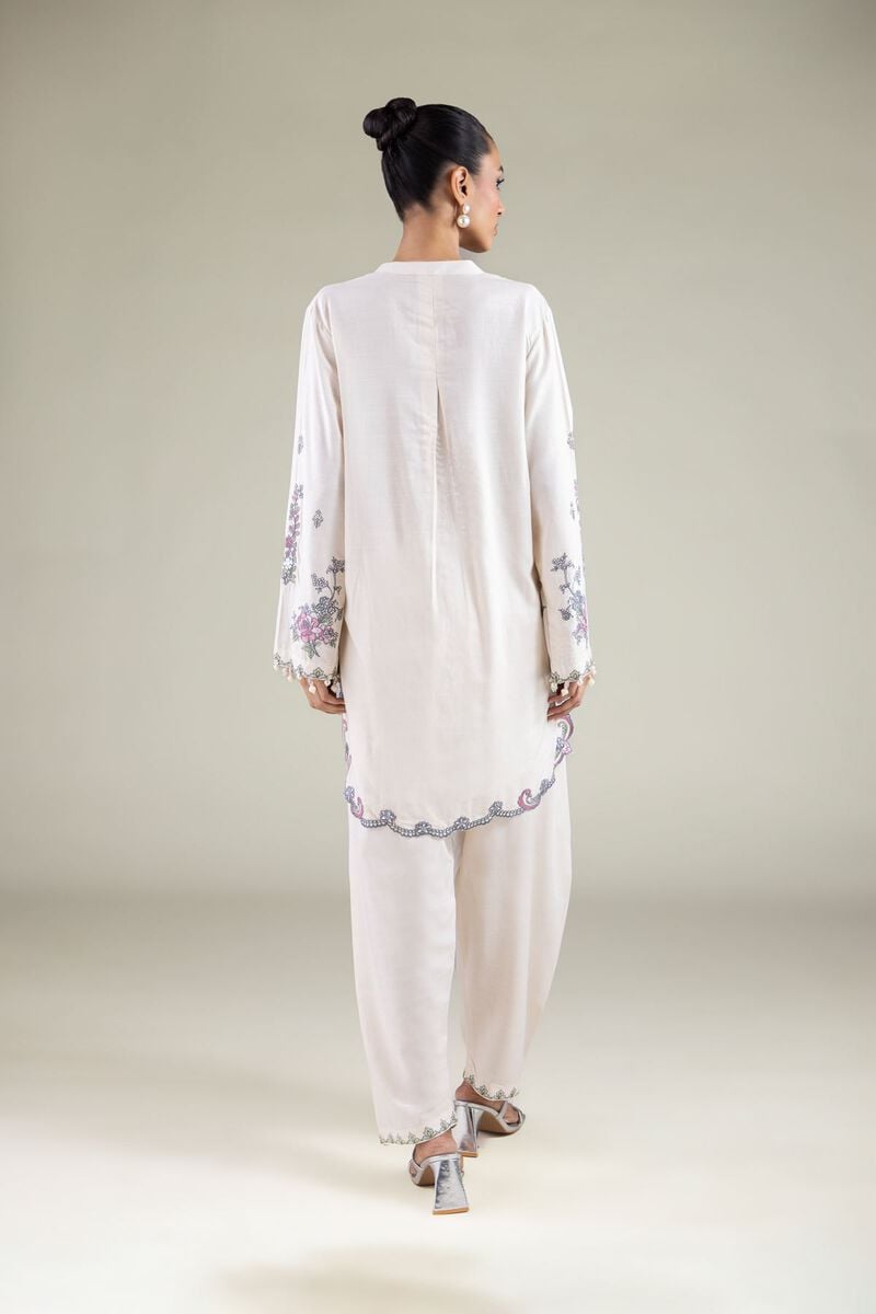 Embroidered | Raw Silk | Kurta | USD 65.00