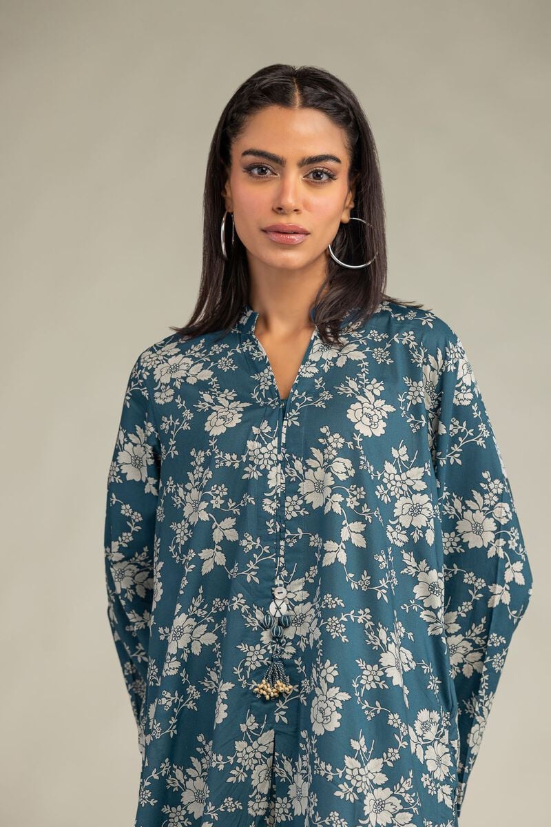 Printed | Cambric | Cambric Longline Kurta | USD 35.00