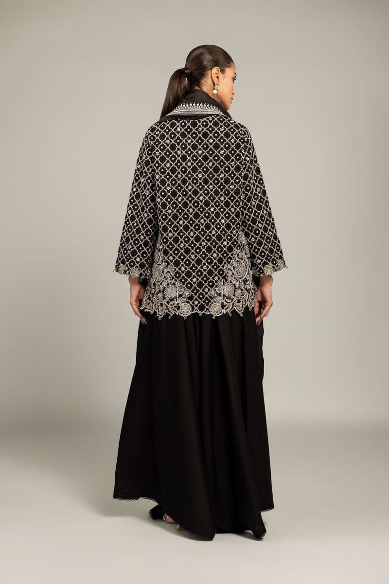 Raw Silk | Black Co-ord Set | USD 155.00