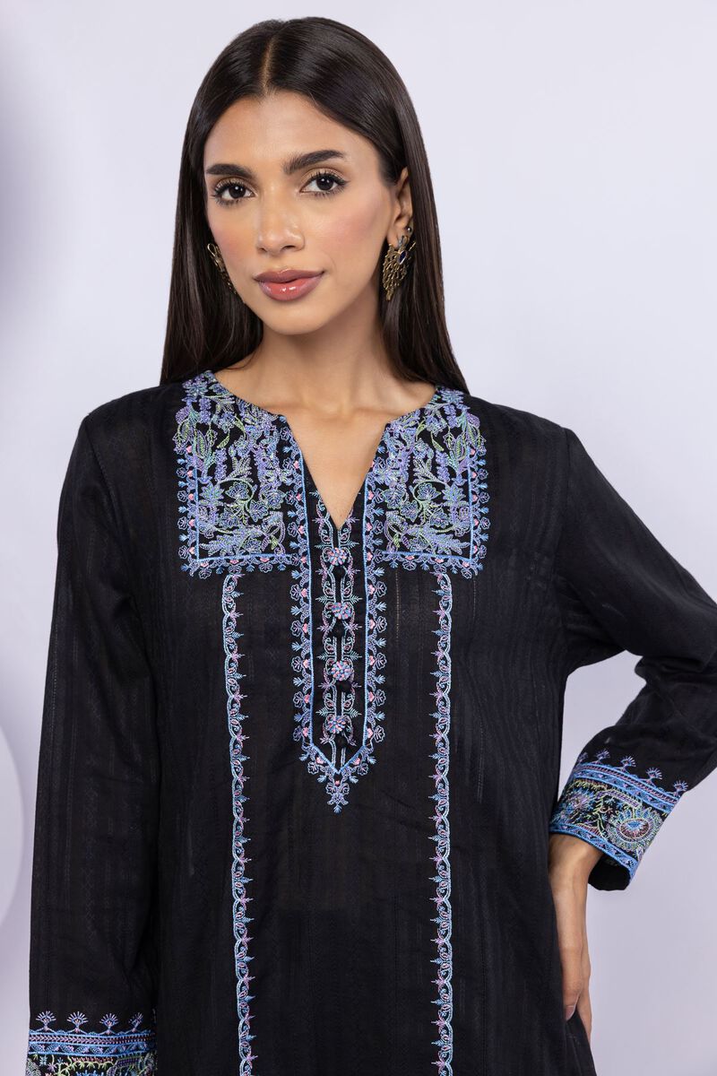 Embroidered | Leno | Kurta | USD 35.00