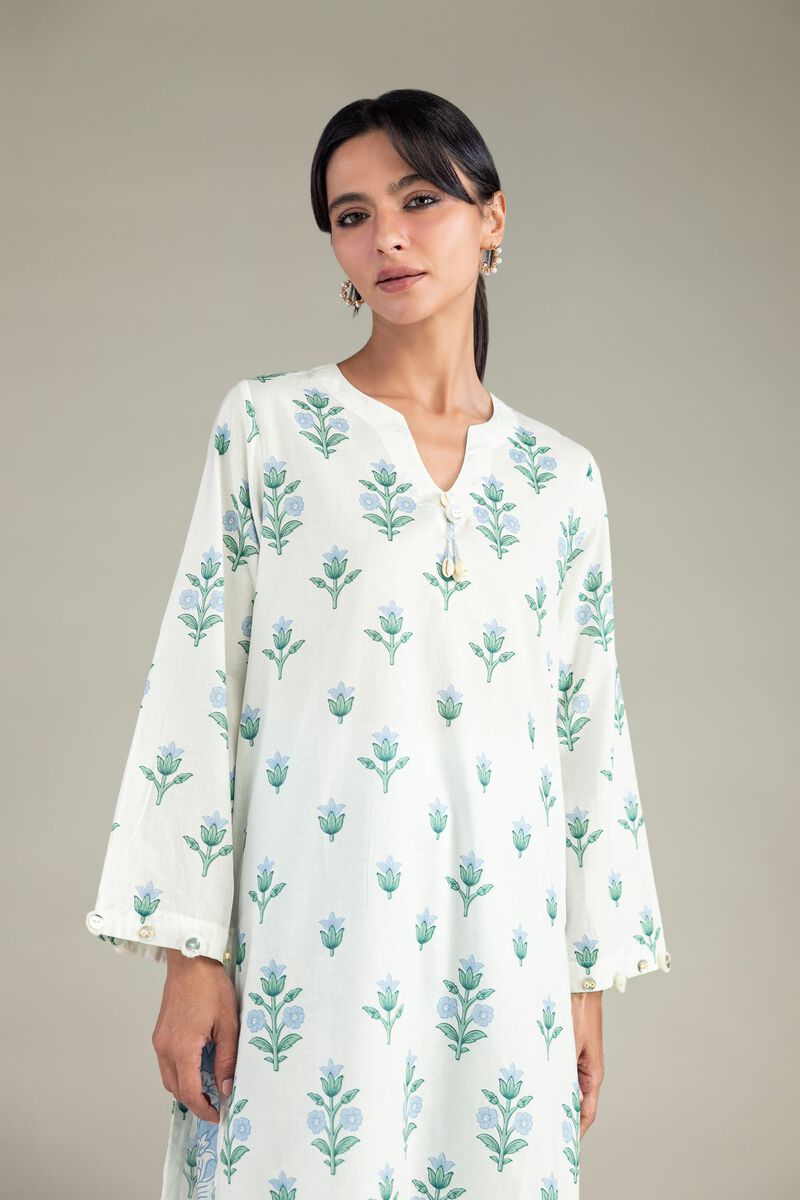 Cambric | Floral Longline Kurta | USD 40.00