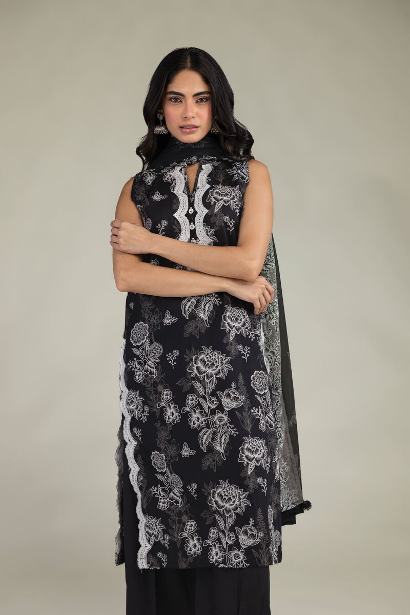 Embroidered | Lawn | Black Lawn Dupatta | USD 30.00