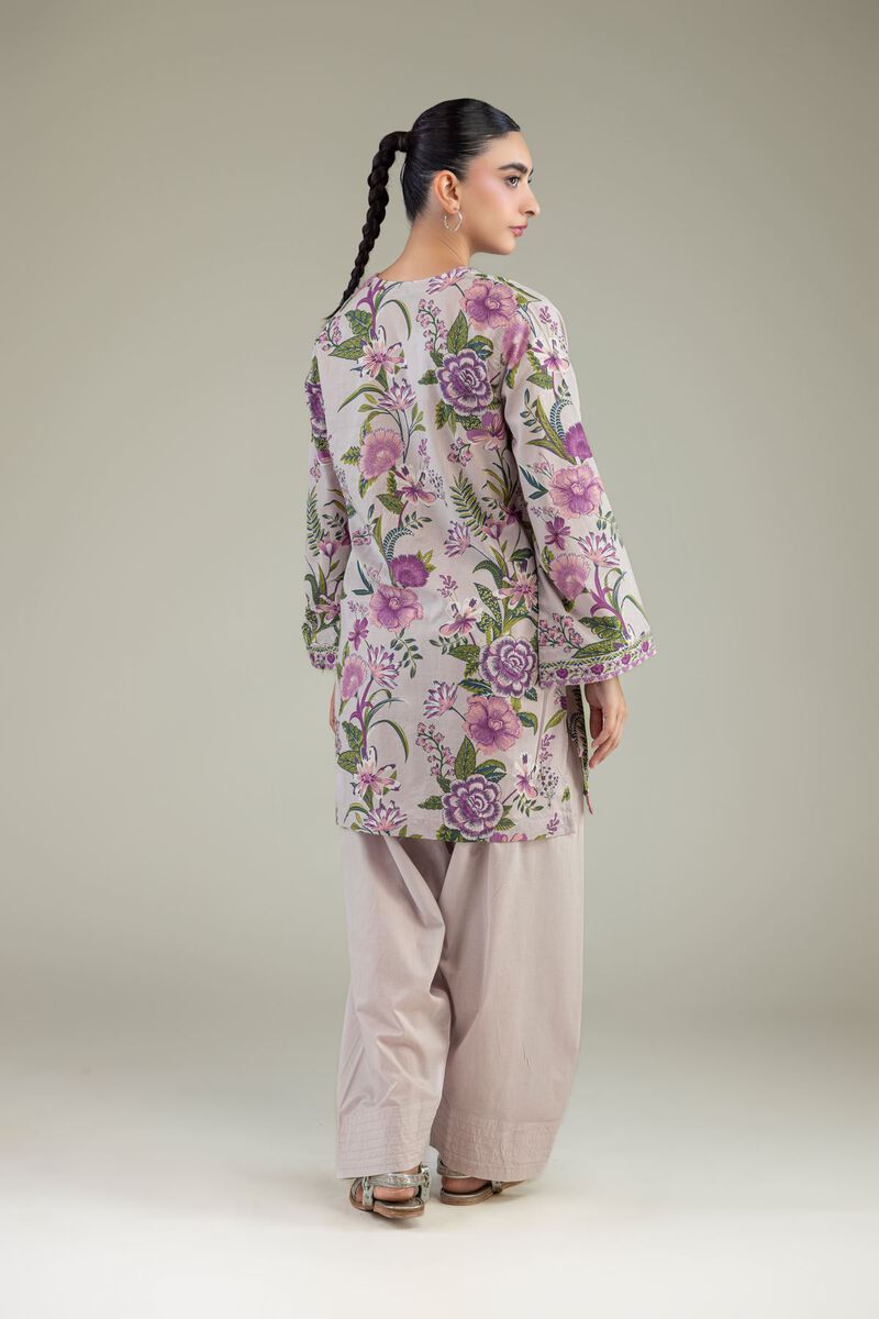 Printed | Cambric | Floral V-Neck Kurta | USD 35.00