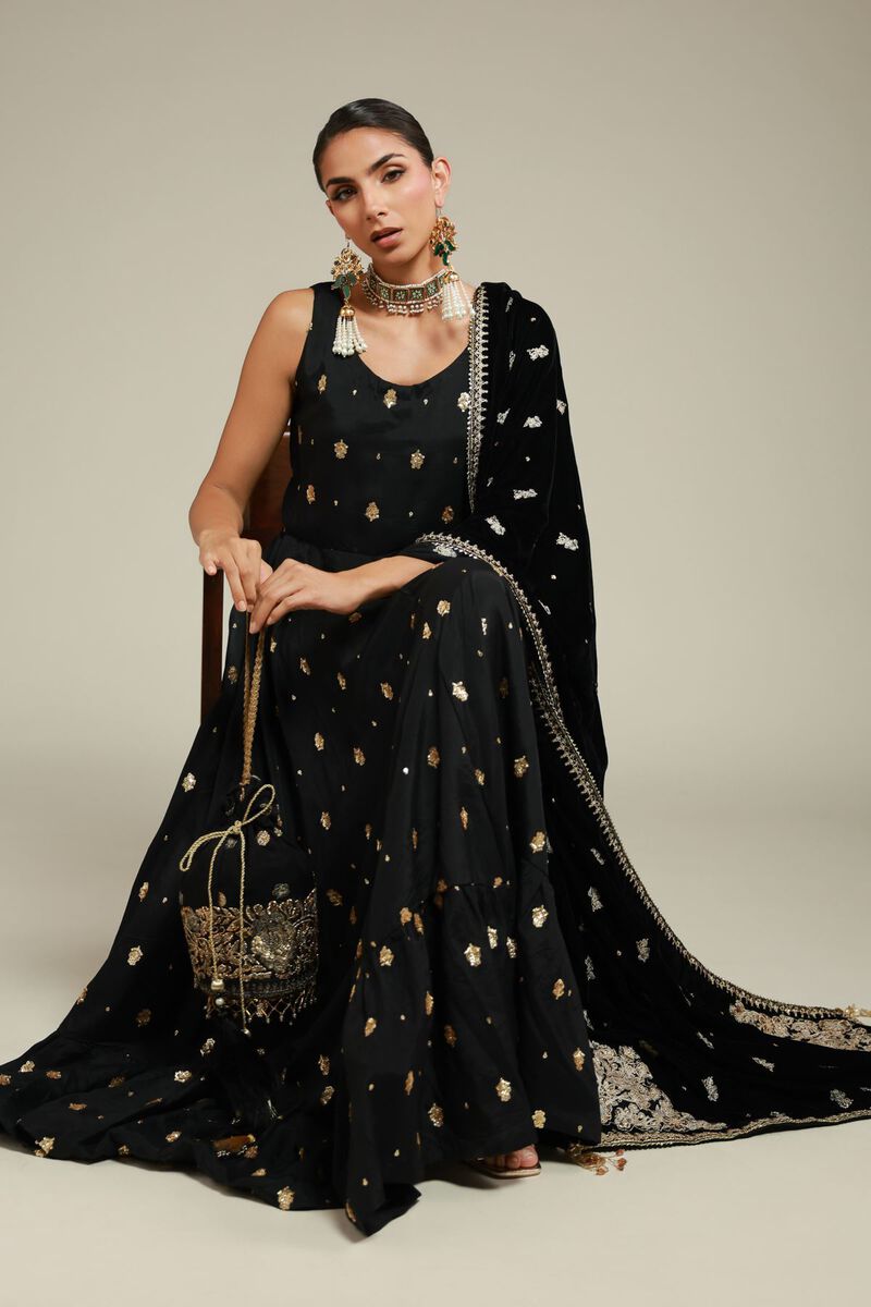 Embroidered | Velvet | Shawl | null