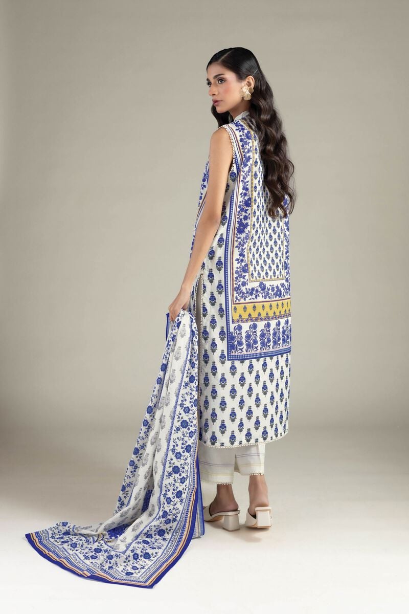 Printed | Cambric | Three Piece Suit | USD 65.00