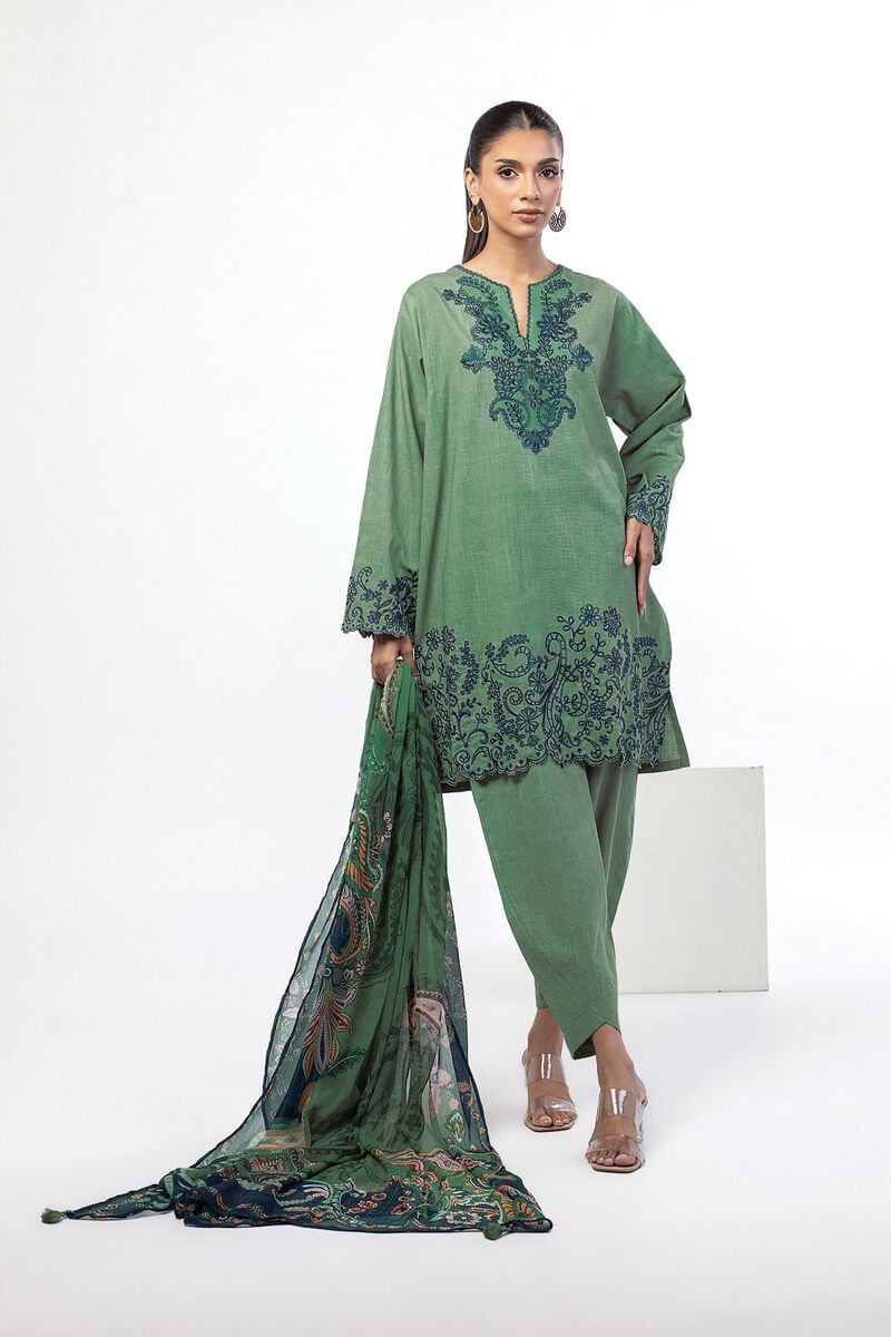 Embroidered | Crosshatch | Tailored 3 Piece | USD 32.50