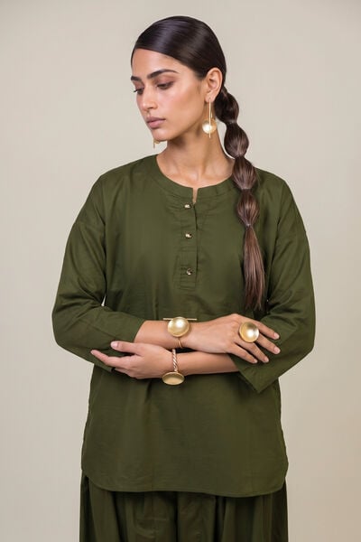 Dyed | Cotton Dobby | 2-Piece Tailored Set | USD 45.00
