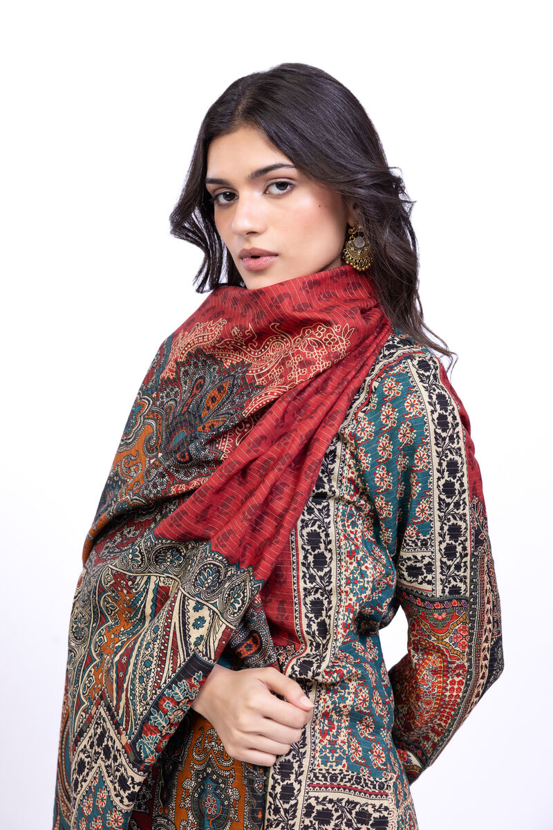 Printed | Textured Cotton | Dupatta | USD 6.60
