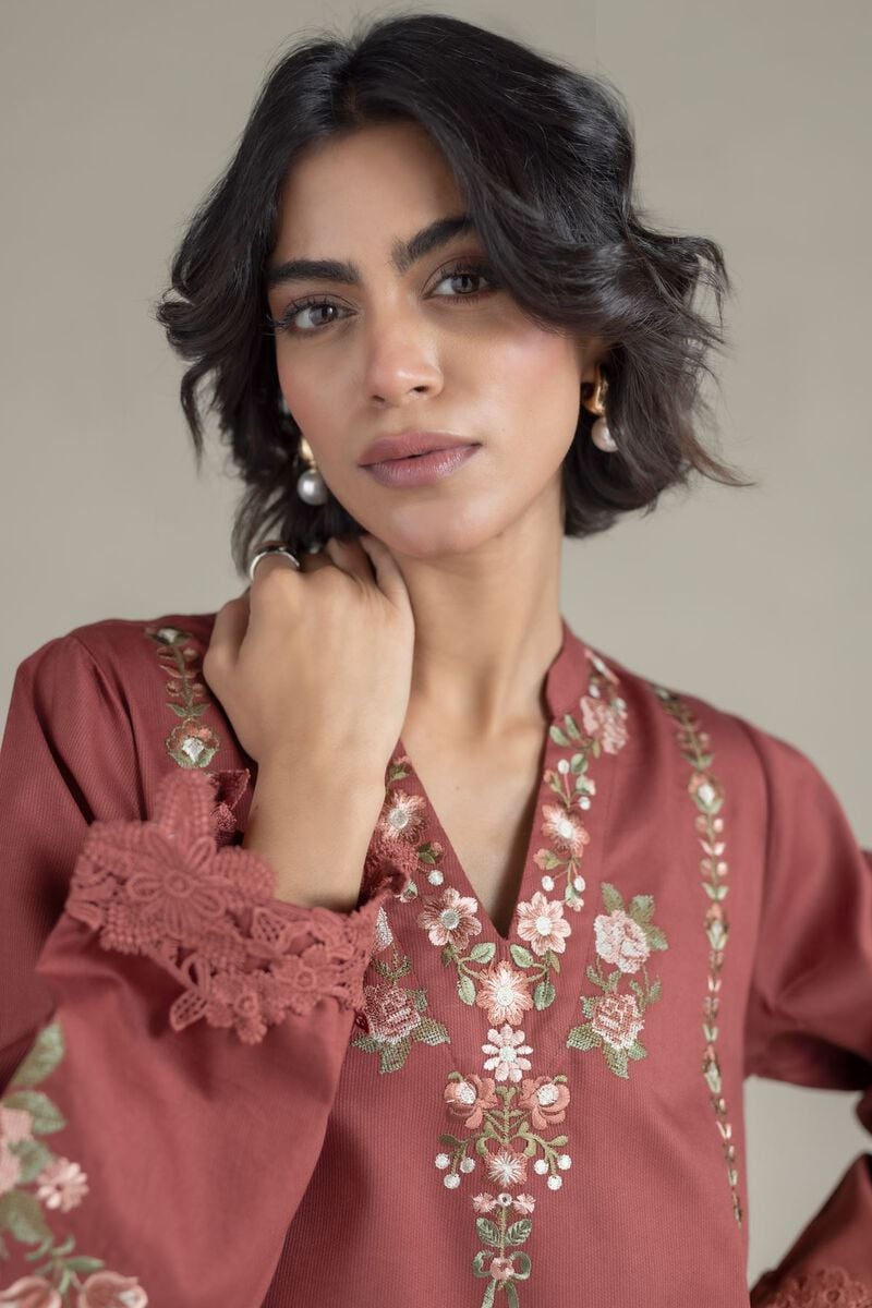 Embroidered | Textured Cotton | Kurta | USD 30.00