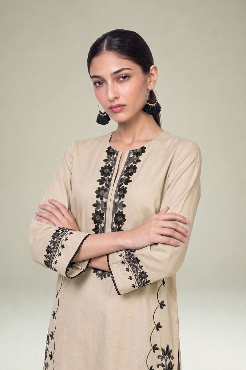 Embroidered | Cambric | Floral Cambric Kurta | USD 45.00