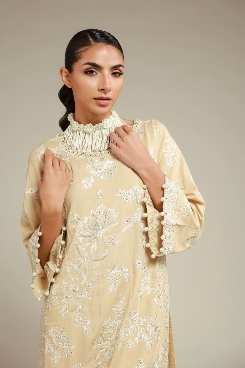 Embroidered | Raw Silk | Kurta | USD 70.00