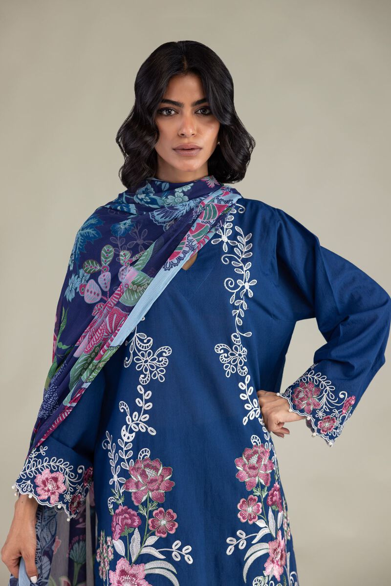 Embroidered | Cambric | Cambric Tailored 3-Piece | USD 85.00