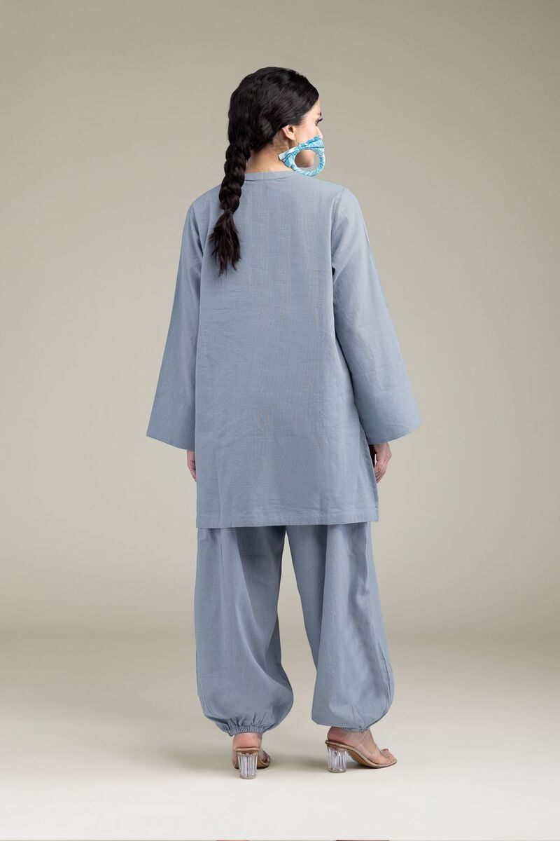 Dyed | Blended Linen | Short Solid Kurta  | USD 35.00