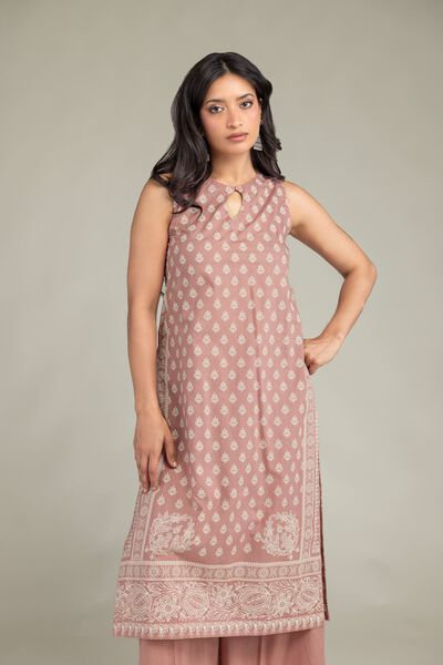 Cambric | Sleeveless Cambric Kurta | USD 40.00