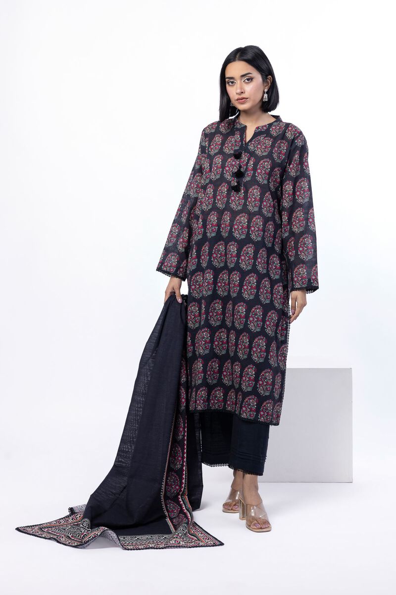 Printed | Textured Cotton | Tailored 3 Piece | USD 45.00